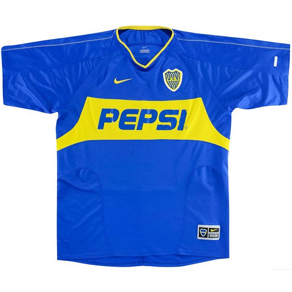 Camiseta Boca Juniors 1ª Retro 2003 2004 Azul